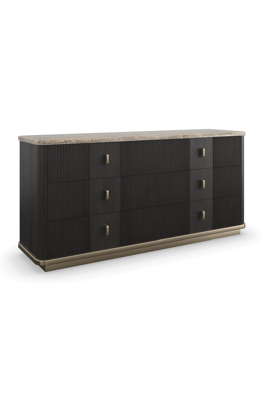 Black Ash 6-Door Dresser | Caracole Rhythm | Oroa.com
