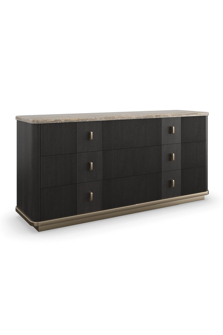Black Ash 6-Door Dresser | Caracole Rhythm | Oroa.com