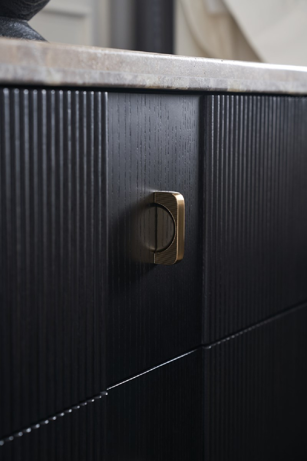 Black Ash 2-Drawer Nightstand | Caracole Rhythm | Oroa.com