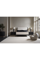 Ivory Bouclé Bed | Caracole Rhythm | Oroa.com
