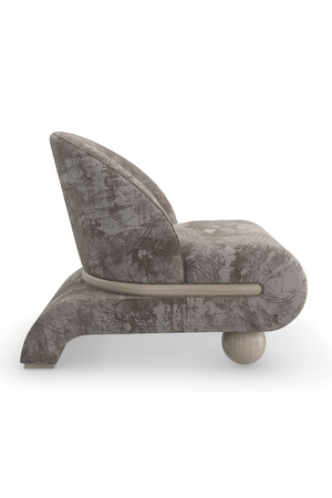 Ball Feet Velvet Accent Chair | Caracole Bora Bora | Oroa.com