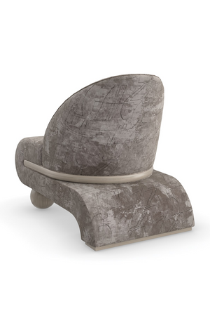 Ball Feet Velvet Accent Chair | Caracole Bora Bora | Oroa.com