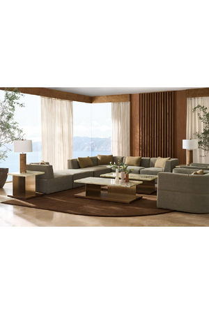 Warm Gray Lounge Chair | Caracole Marbella | Oroa.com