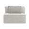 White Welted Sectional Sofa | Caracole Marbella | Oroa.com
