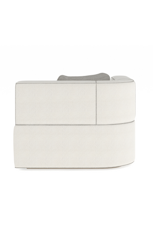 White Bouclé Chaise Lounge | Caracole Marbella | Oroa.com