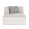 White Bouclé Chaise Lounge | Caracole Marbella | Oroa.com