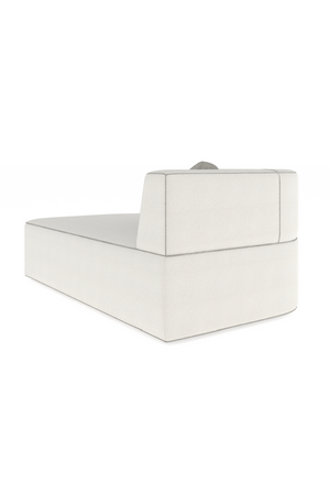 White Bouclé Chaise Lounge | Caracole Marbella | Oroa.com