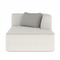 White Bouclé Chaise Lounge | Caracole Marbella | Oroa.com