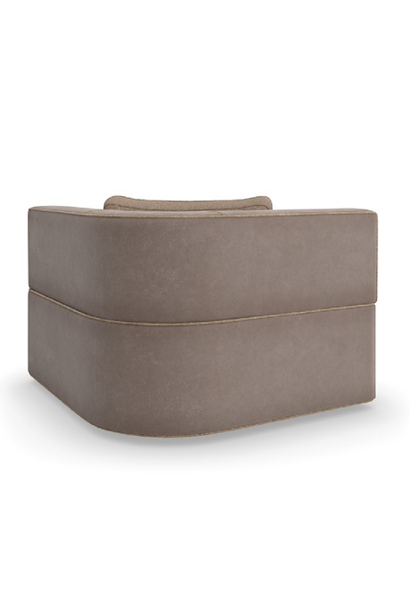 Brown Welted Sectional Sofa | Caracole Marbella | Oroa.com