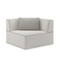 White Welted Sectional Sofa | Caracole Marbella | Oroa.com