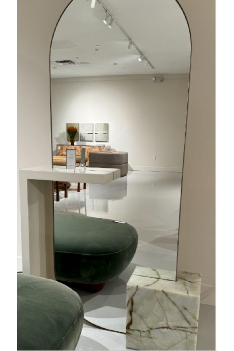 Bronze Metallic Floor Mirror | Caracole Monaco | Oroa.com