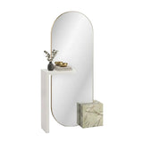 Bronze Metallic Floor Mirror | Caracole Monaco
