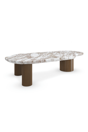 Organic-Shaped Stone Coffee Table | Caracole Seychelles | Oroa.com