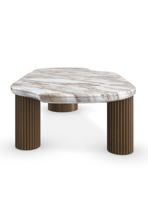 Organic-Shaped Stone Coffee Table | Caracole Seychelles | Oroa.com