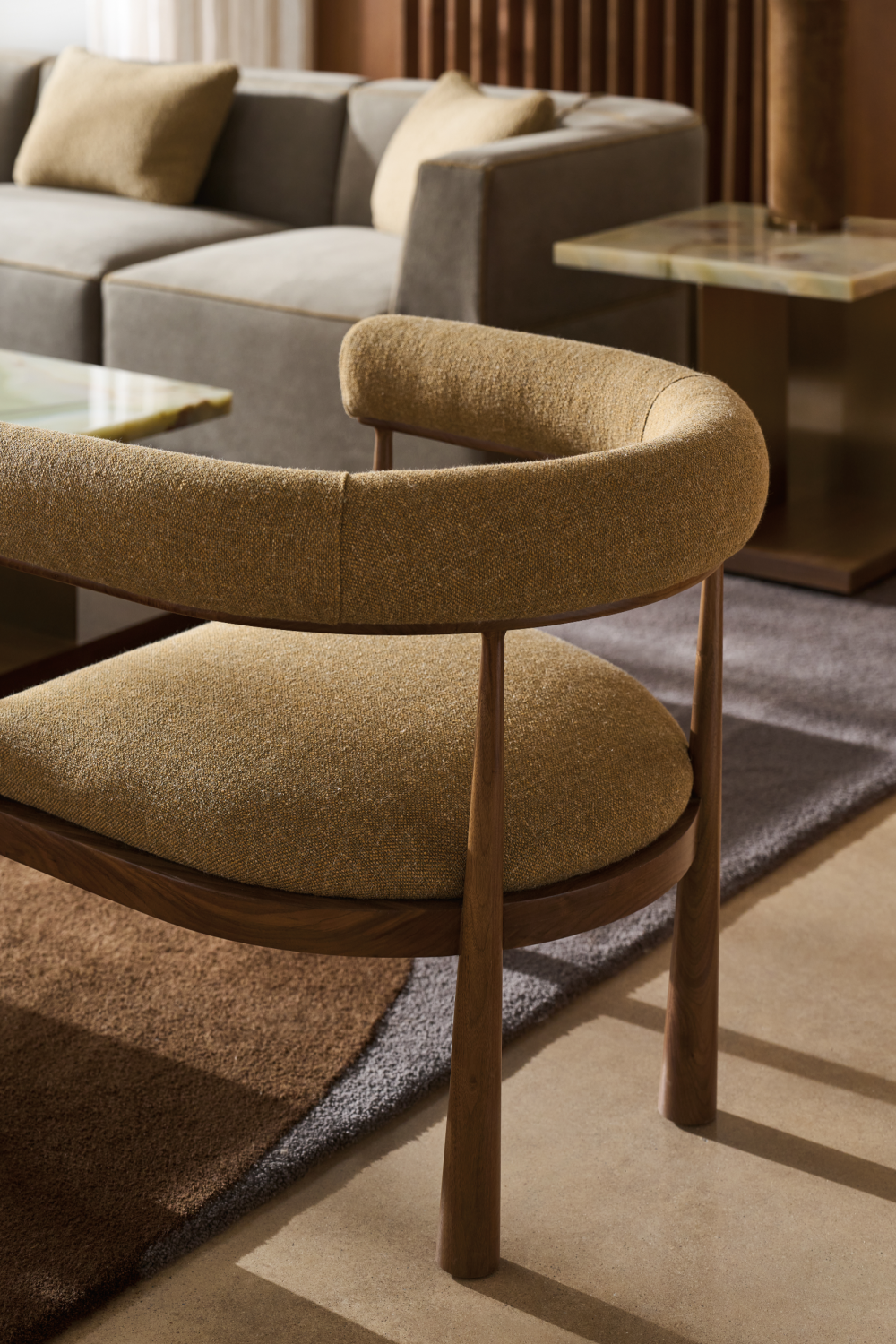 Stone Top End Table | Caracole Cape Verde | Oroa.com