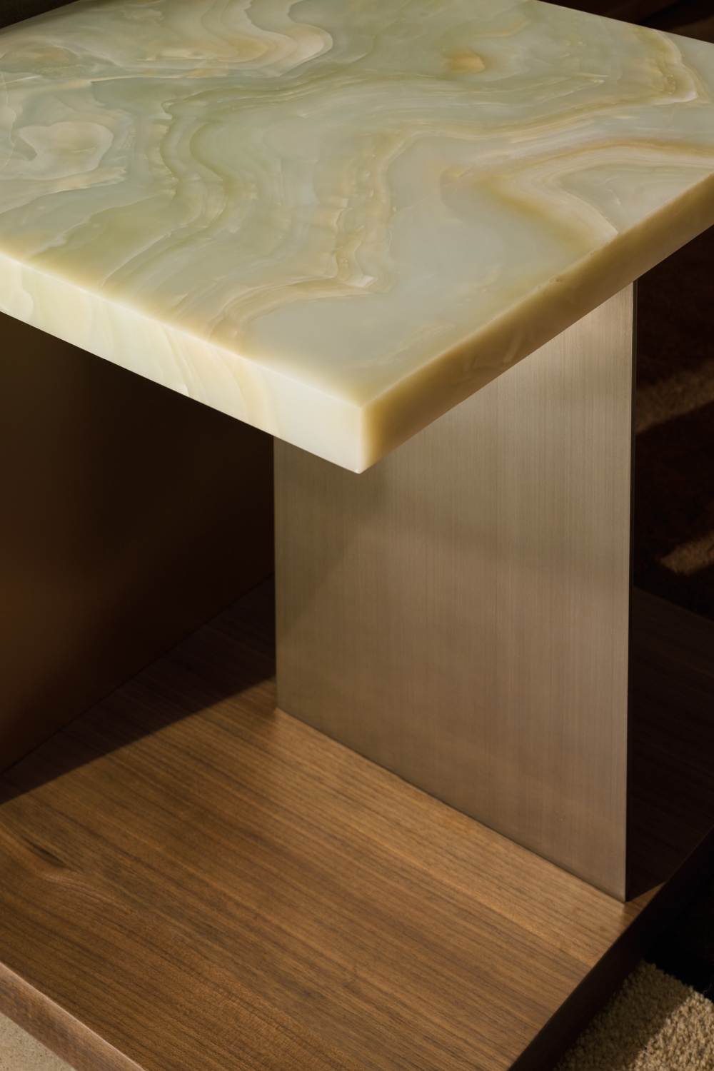 Stone Top End Table | Caracole Cape Verde | Oroa.com