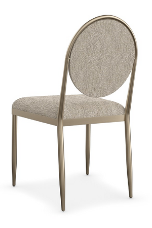 Oval-Back Bouclé Dining Chairs (2) | Caracole Capri | Oroa.com