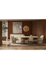 Upholstered Swivel Dining Chair | Caracole Palma | Oroa.com