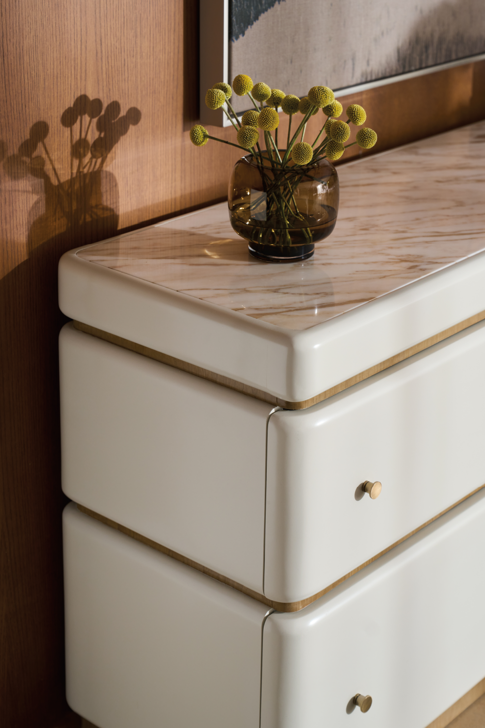 White 4-Drawer Dresser | Caracole Milos | Oroa.com