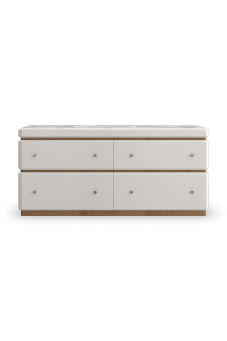 White 4-Drawer Dresser | Caracole Milos | Oroa.com
