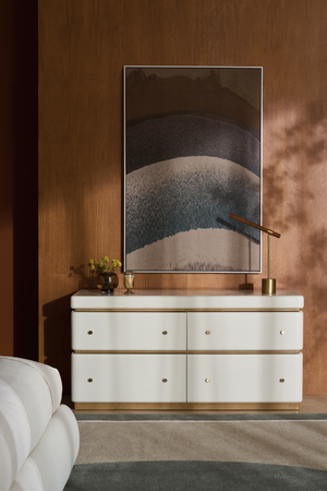 White 4-Drawer Dresser | Caracole Milos | Oroa.com