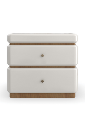 White 2-Drawer Nightstand | Caracole Milos | Oroa.com