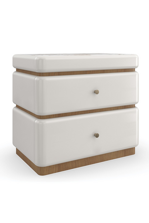White 2-Drawer Nightstand | Caracole Milos | Oroa.com