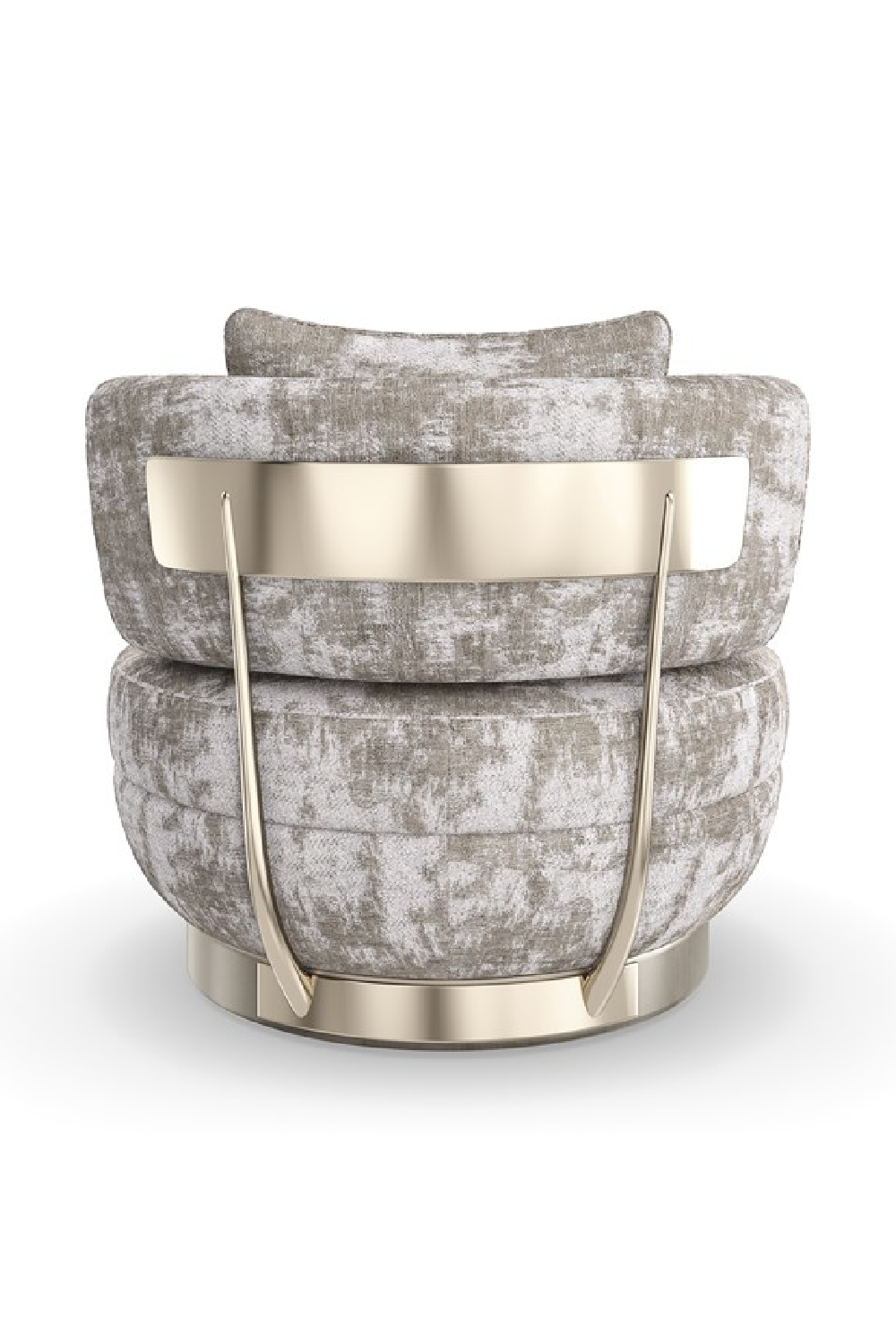 Chenille Swivel Lounge Chair | Caracole Celeste | Oroa.com