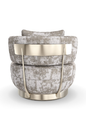 Chenille Swivel Lounge Chair | Caracole Celeste | Oroa.com