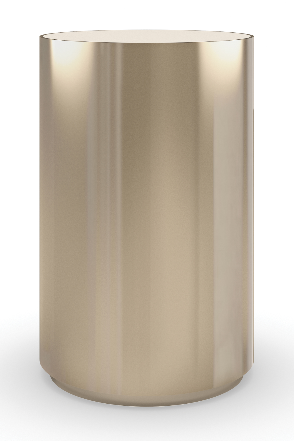 Cylindrical Metallic Side Table | Caracole Round About | Oroa.com