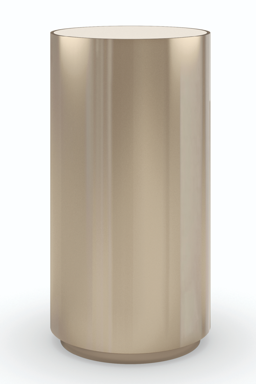 Cylindrical Metallic Side Table | Caracole Round About | Oroa.com