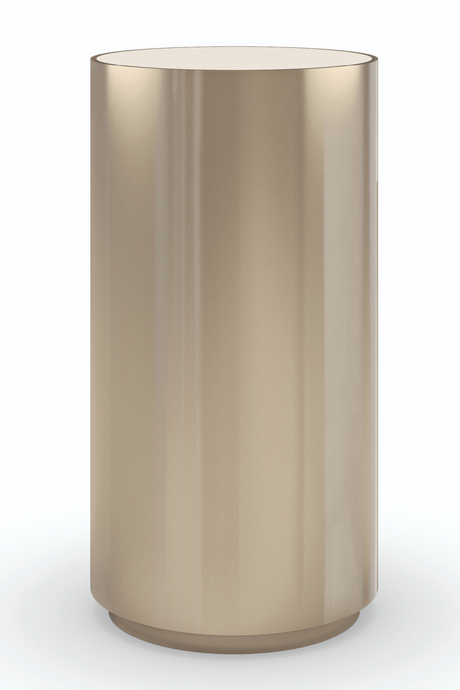 Cylindrical Metallic Side Table | Caracole Round About | Oroa.com