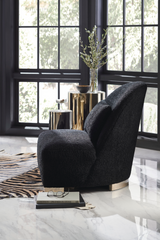 Cylindrical Metallic Side Table | Caracole Round About | Oroa.com
