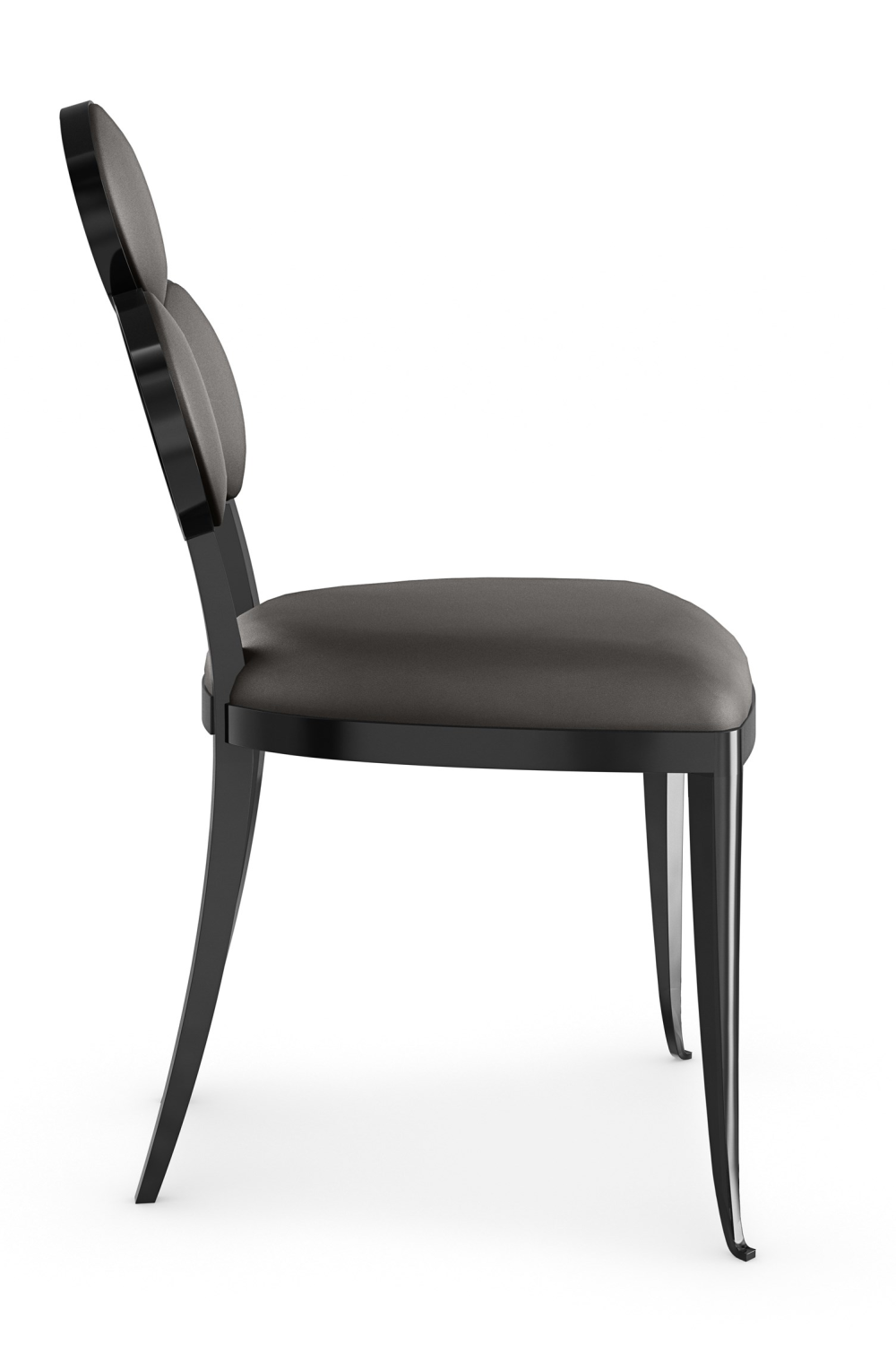 Metallic Vinyl Dining Chairs (2) | Caracole Orion | Oroa.com