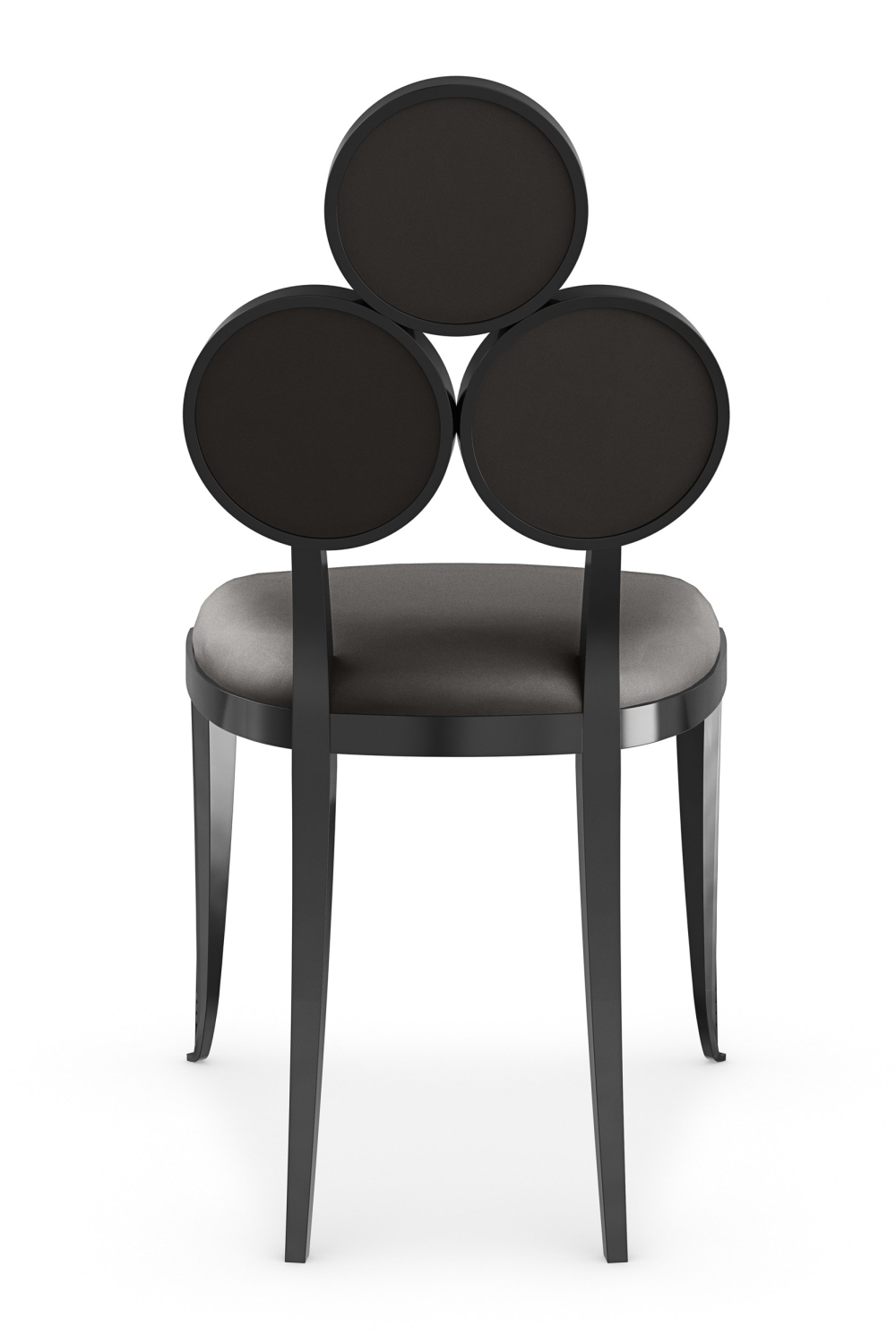 Metallic Vinyl Dining Chairs (2) | Caracole Orion | Oroa.com