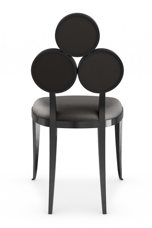 Metallic Vinyl Dining Chairs (2) | Caracole Orion | Oroa.com