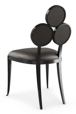 Metallic Vinyl Dining Chairs (2) | Caracole Orion | Oroa.com