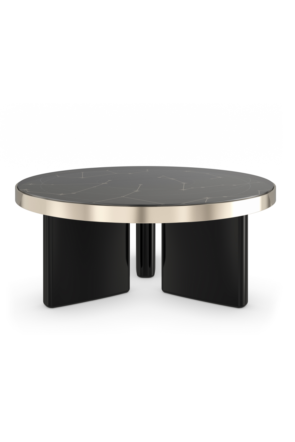 Black Round Coffee Table | Caracole Umbra | Oroa.com