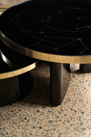 Black Round Coffee Table | Caracole Umbra | Oroa.com