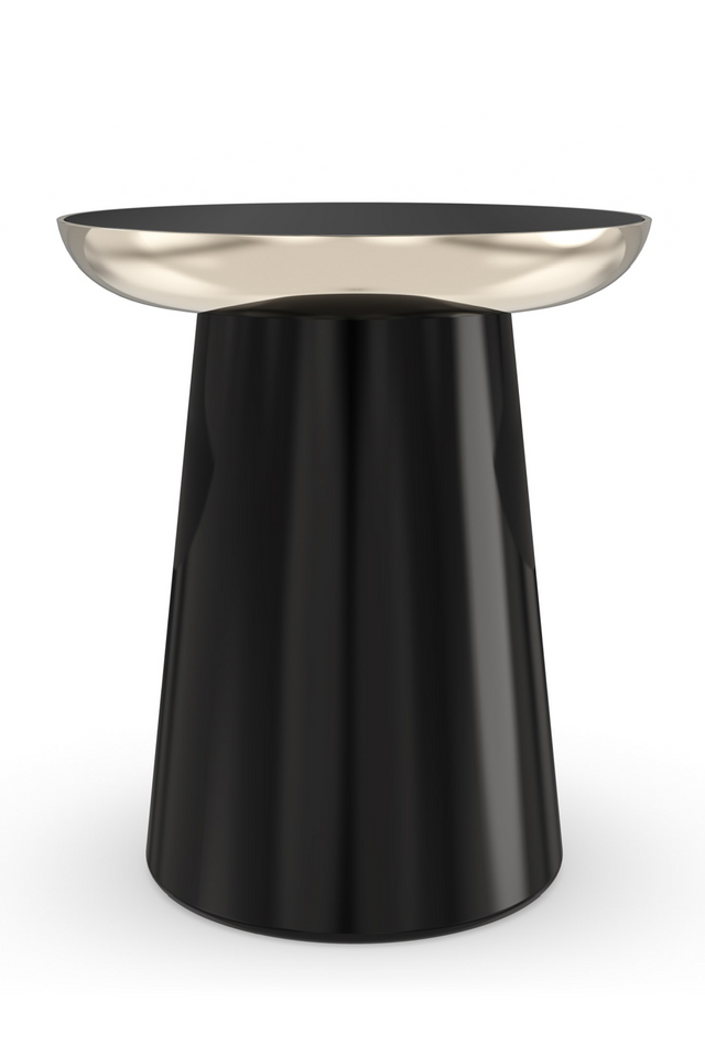 Black Mirrored Top Side Table | Caracole Umbra | Oroa.com