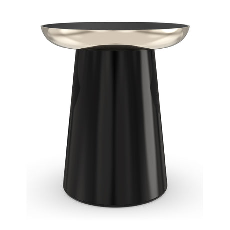 Black Mirrored Top Side Table | Caracole Umbra | Oroa.com