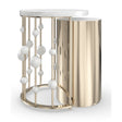 White Marble Nesting Accent Table | Caracole Orbit | Oroa.com