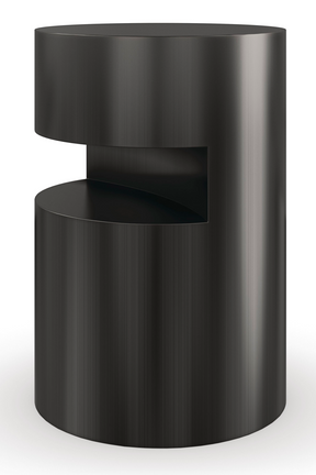 Black Cylindrical End Table | Caracole Constellation | Oroa.com