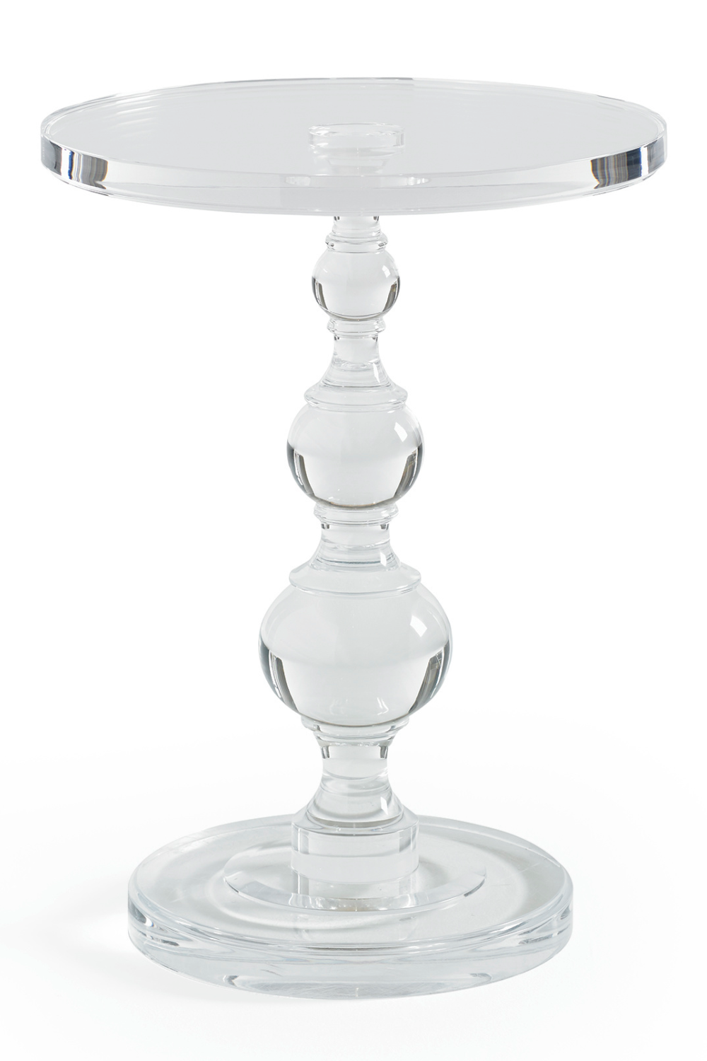 Acrylic Sculpted Side Table All Clear