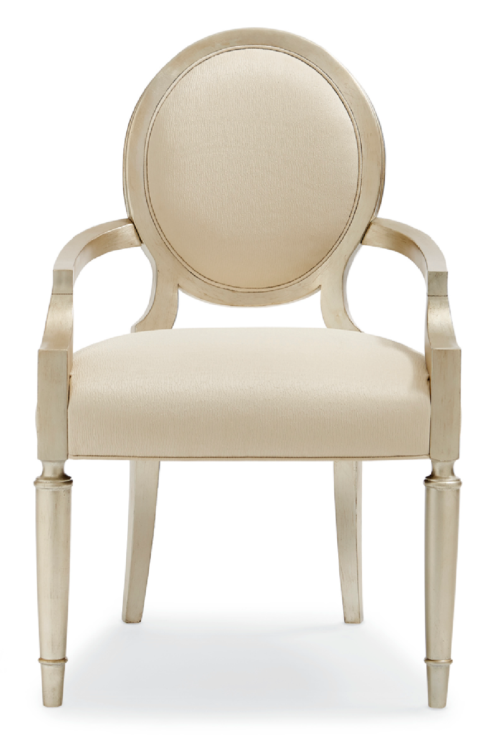 Carved Frame Beige Dining Chair (2) | Caracole May I Join You? | Oroa.com