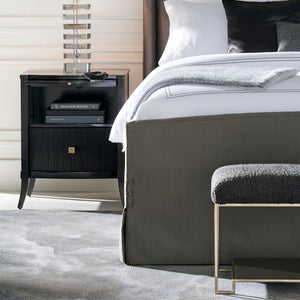   Square Shearling Ottoman | Oroa.com