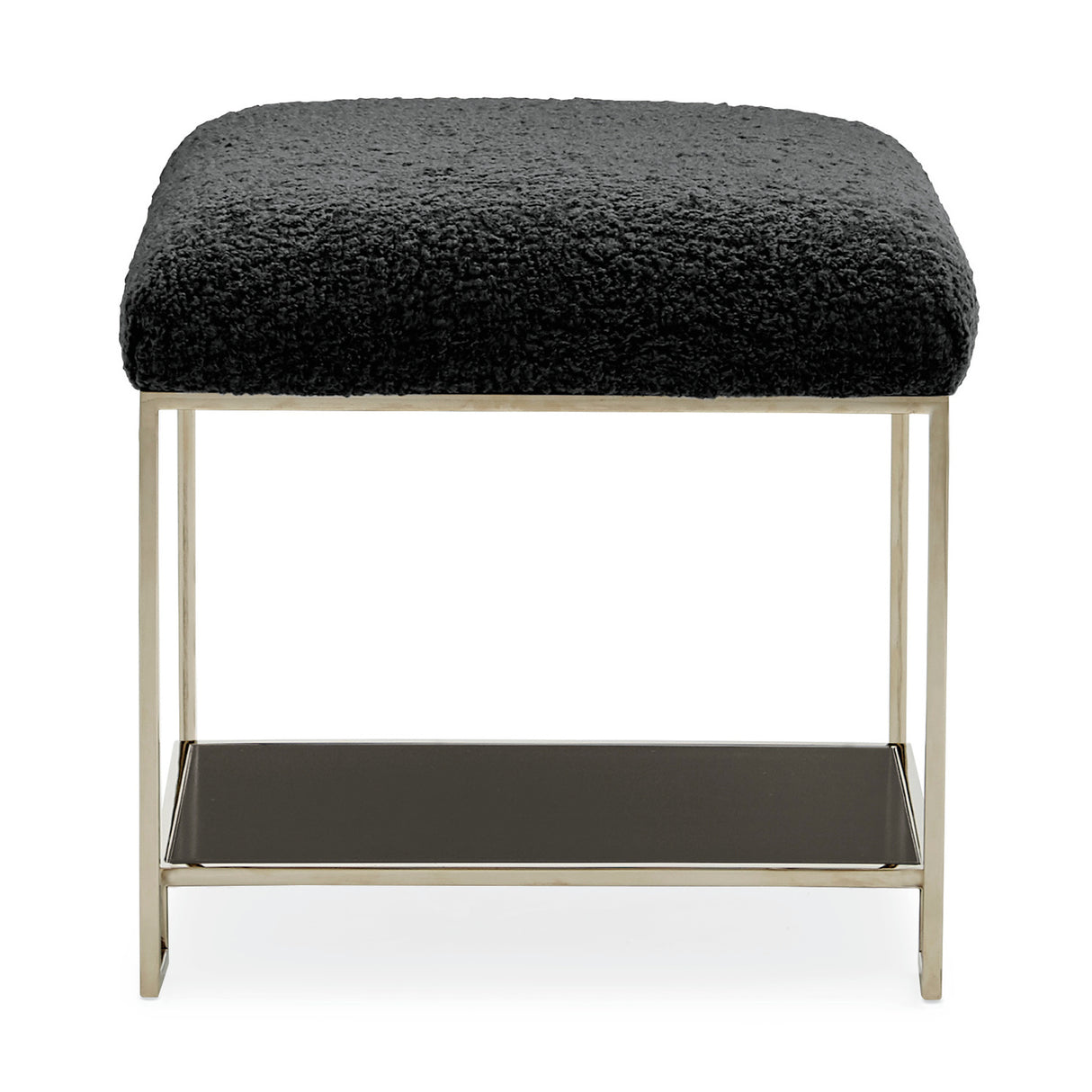   Square Shearling Ottoman | Oroa.com