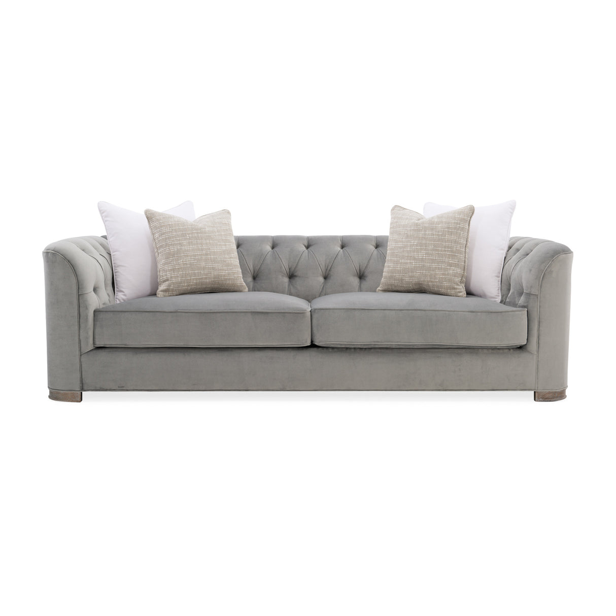   Gray Tufted Sofa | Oroa.com