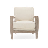 Wooden Cushioned Lounge Chair | Caracole Slatitude