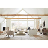 Cream Left-Armed Sectional Chair | Caracole Back on Track